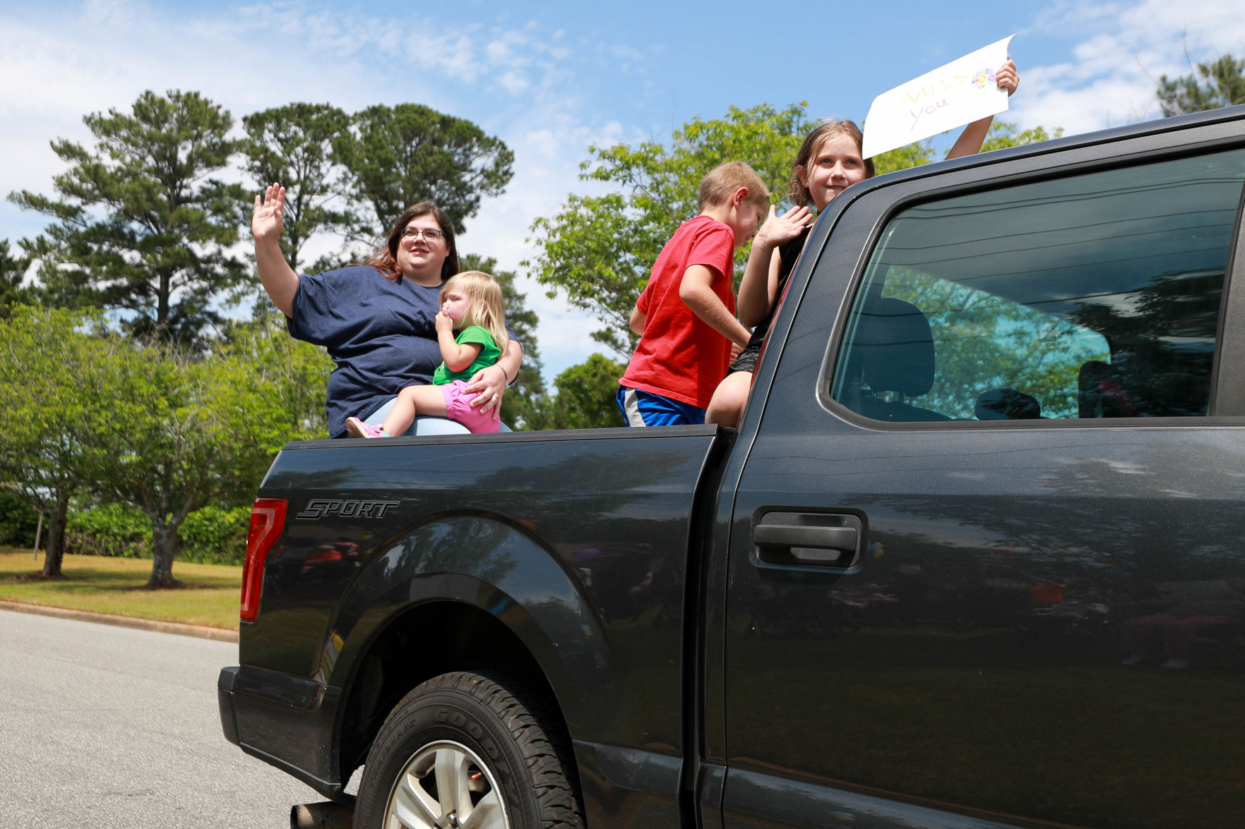 Car parade for Oak Park Nursing Home and Independent Living Community residents
